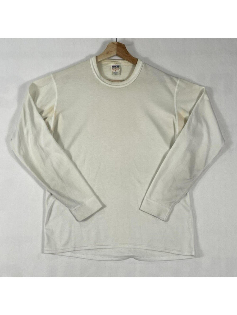 STAINED Vintage Patagonia Capilene Made in USA Thermal Longsleeve Layer Sz S
